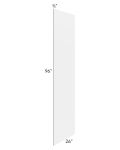 Asheville White Shaker 24x96 Refrigerator End Panel