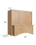 Tuscan Timber 36" Arched Wood Hood and Hood Liner