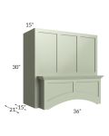 Midtown Pistachio Green Shaker 36" Arched Wood Hood