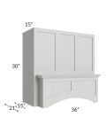 Salem Light Grey 36" Arched Wood Hood