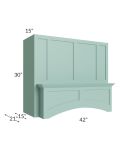 Midtown Mint Green Shaker 42" Arched Wood Hood