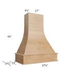 Midtown Timber Shaker 36" Artisan Hood