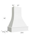 Union White 36" Artisan Hood