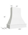 Midtown White Shaker 42" Artisan Hood