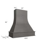 Salem Dark Grey 42" Artisan Hood
