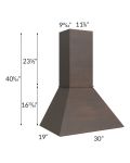 Tuscan Kona Brown 30" Euro Hood