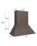 Vienna Kona Brown 42" Euro Hood
