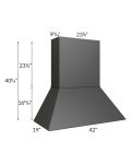 Vienna Black 42" Euro Hood