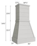 Midtown Light Grey Shaker 30" Farmhouse Hood