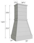 Midtown Painted Grey Shaker 30" Farmhouse Hood