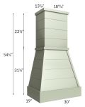 Midtown Pistachio Green Shaker 30" Farmhouse Hood