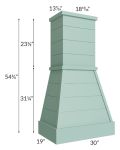 Midtown Mint Green Shaker 30" Farmhouse Hood