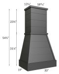Vienna Black 30" Farmhouse Hood