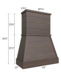 Tuscan Kona Brown 42" Farmhouse Hood