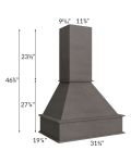 Midtown Dark Grey Shaker 30" Signature Hood