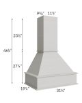 Midtown Light Grey Shaker 30" Signature Hood