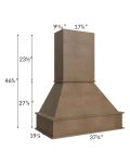 Midtown Mocha Shaker 36" Signature Hood