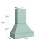 Midtown Mint Green Shaker 36" Signature Hood