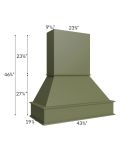 Midtown Hunter Green Shaker 42" Signature Hood