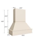 Midtown Cream Shaker 42" Signature Hood