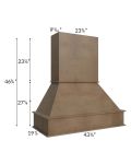 Midtown Mocha Shaker 42" Signature Hood