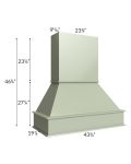Midtown Pistachio Green Shaker 42" Signature Hood