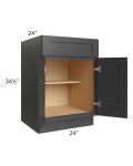 Royal Ebony Shaker 24" Base Cabinet