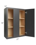 Royal Ebony Shaker 27x36 Blind Wall Cabinet