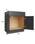 Royal Ebony Shaker 30" Sink Base Cabinet
