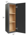 Royal Ebony Shaker 12x36 Wall Cabinet