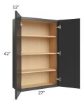 Royal Ebony Shaker 27x42 Wall Cabinet