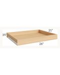 Midtown Pistachio Green Shaker 30" Roll Out Tray with Blum Soft Close Glides
