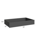 Venetian White Gloss 36" Roll Out Tray (Medium Height)
