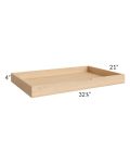 Asheville White Shaker 36" Roll Out Tray