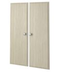 35 Inch Tall Deluxe Doors for Easy Track Closet System - Weathered Grey (Pair)