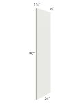 Wellfleet Linen 90" Refrigerator Panel with a 1-1/2" Return