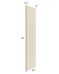 Stratton Khaki Shaker 96" Refrigerator Panel with a 1-1/2" Return 