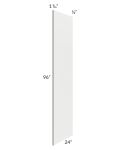 Palisades White 96" Refrigerator Panel with a 1-1/2" Return 