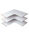 Organizer Corner Shelf Accessory Compatible w/ Easy Track Closet Systems for Additional Storage