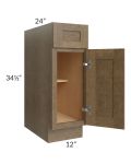 Royal Bronze Shaker 12" Base Cabinet