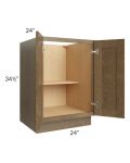 Royal Bronze Shaker 24" Full Height Door Base Cabinet 