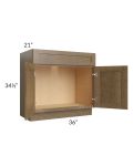 Royal Bronze Shaker 36" Vanity Sink Base Cabinet