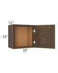 Royal Bronze Shaker 18x18 Wall Cabinet