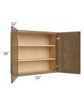 Royal Bronze Shaker 33x30 Wall Cabinet