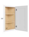 Royal White Shaker 12x30 Angle Wall Cabinet 