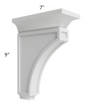 Royal White Shaker Decorative Corbel