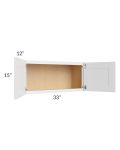 Royal White Shaker 33x15 Wall Cabinet