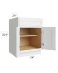 Gramercy White ADA 24" Base Cabinet