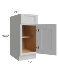 Tuscan Painted Grey 15" Base Cabinet