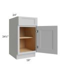 Tuscan Painted Grey 18" Base Cabinet